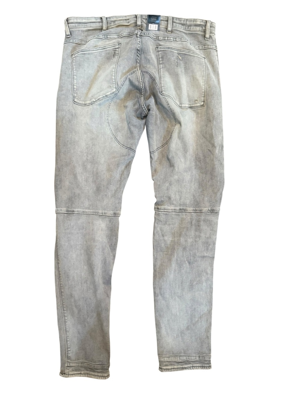 Men’s G Star RAW 5620 3D Zip Knee Skinny jeans gray wash NWT Size 40/34 - Picture 8 of 16
